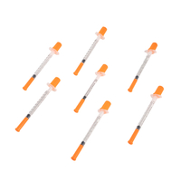 Ống tiêm Insulin dùng một lần với bao bì riêng lẻ vô trùng 0,3ml/0,5ml/1ml cố định được CE phê duyệt