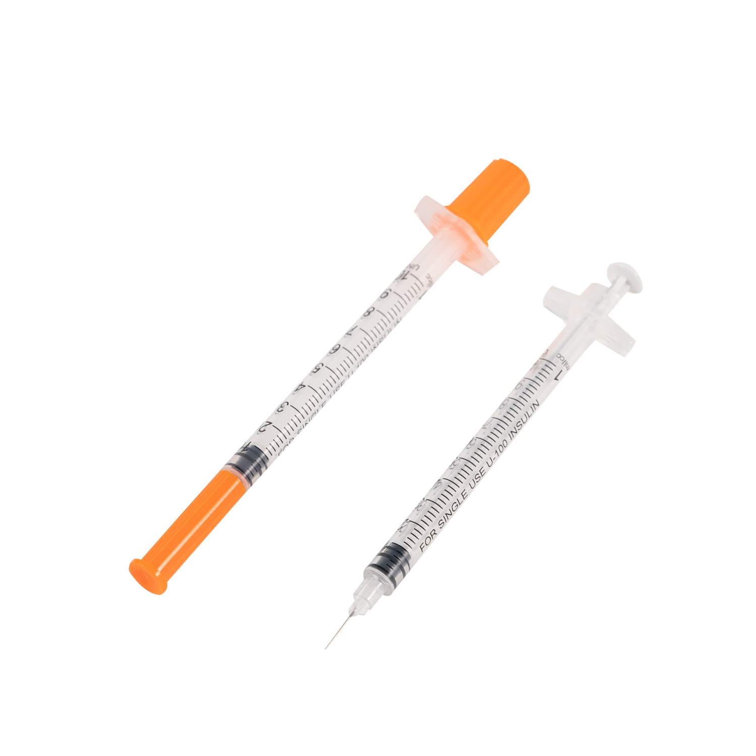 Ống tiêm Insulin dùng một lần với bao bì riêng lẻ vô trùng 0,3ml/0,5ml/1ml cố định được CE phê duyệt
