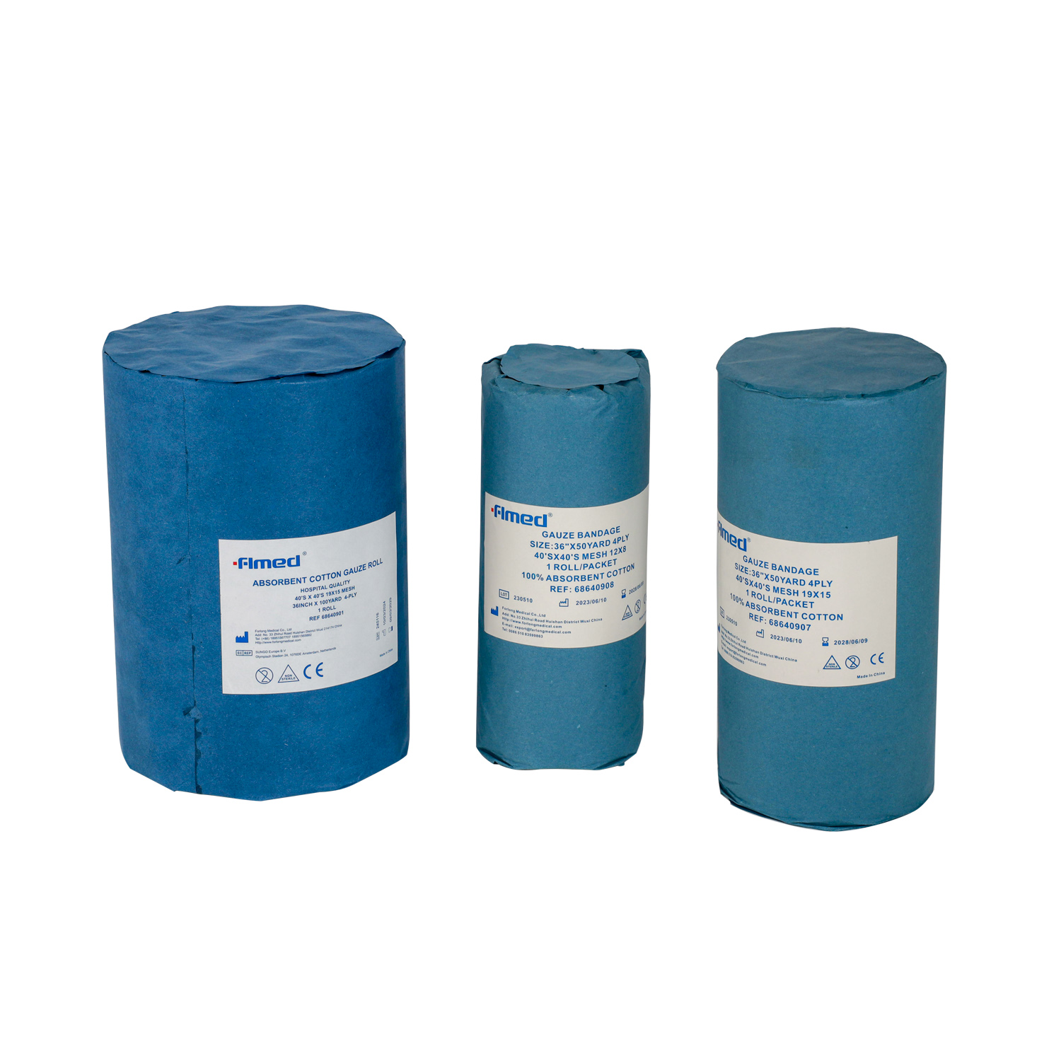 Cuộn gạc bông thấm y tế tẩy trắng