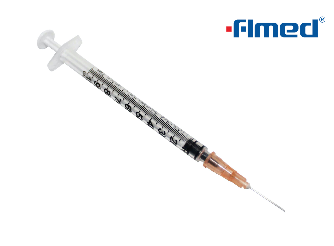 1ml insulin ống tiêm & kim 25g x 16mm ce được đánh dấu