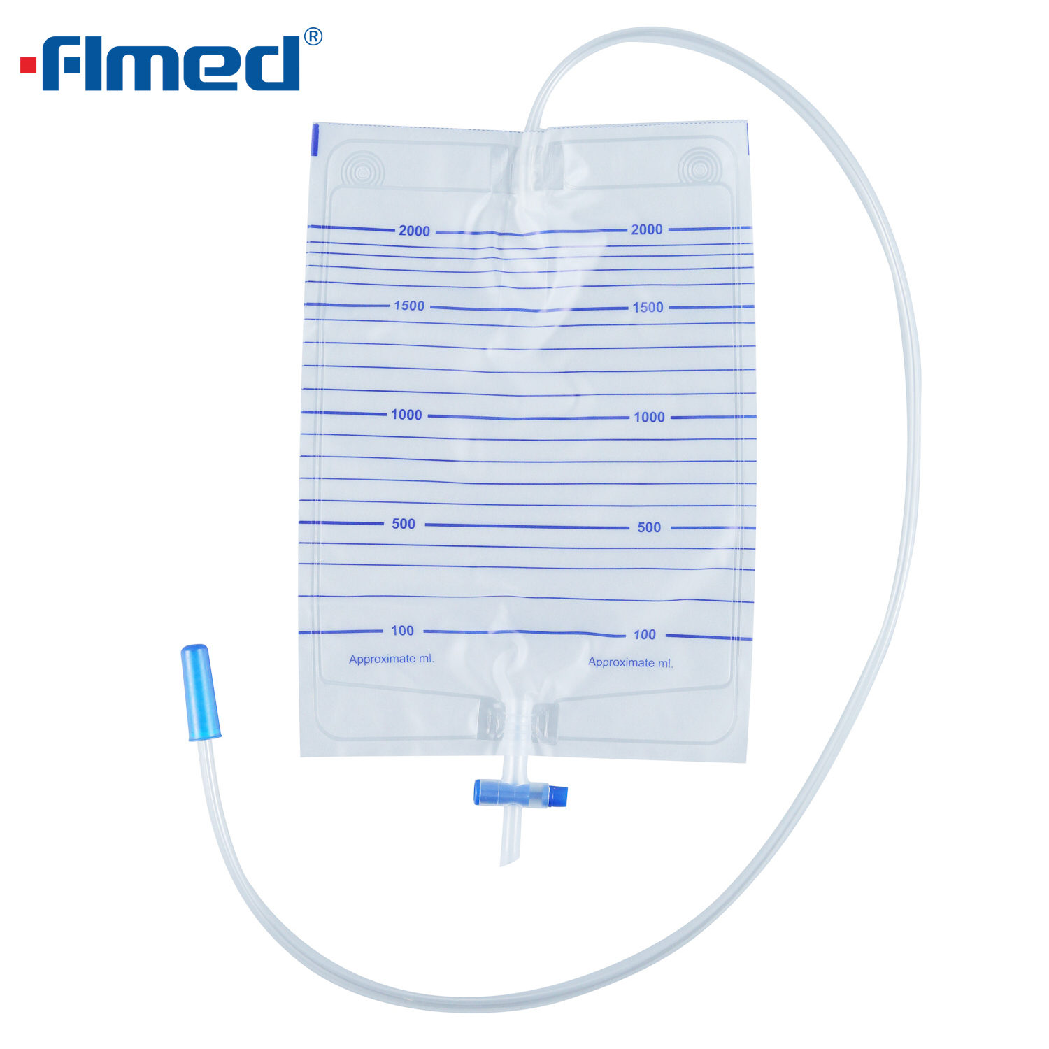 Túi đựng nước tiểu kinh tế 2000ml có van chữ T