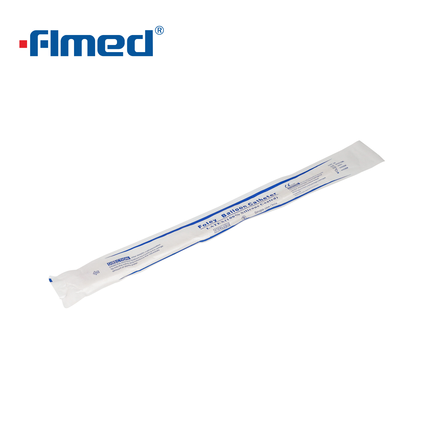 Ống thông Foley phủ silicone cao su tiêu chuẩn 3 chiều