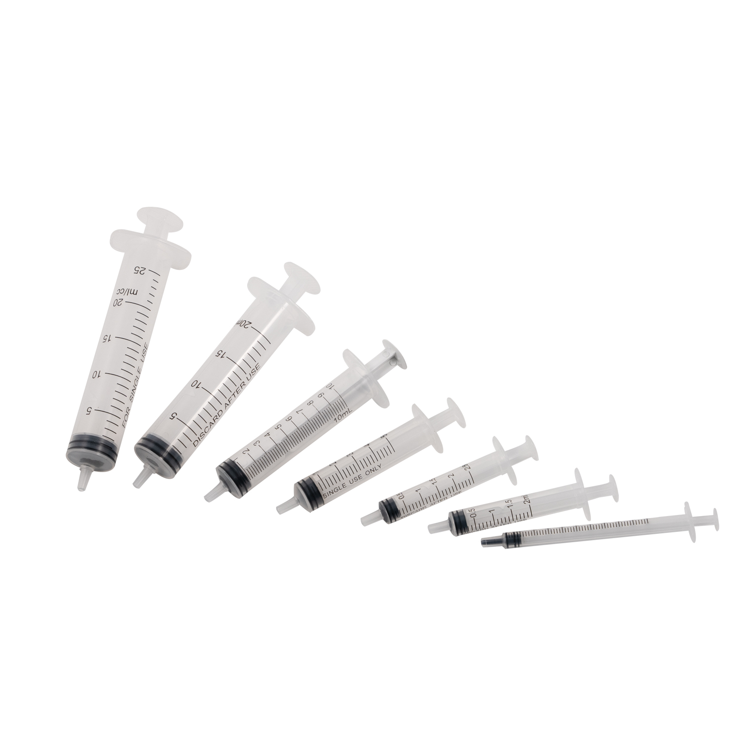 Ống tiêm trượt Luer dùng một lần 1ml 2ml 3ml 5ml 10ml được đánh dấu CE