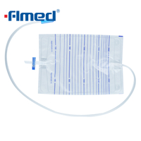 Túi đựng nước tiểu kinh tế 2000ml có van chữ T