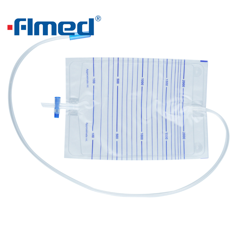 Túi đựng nước tiểu kinh tế 2000ml có van chữ T